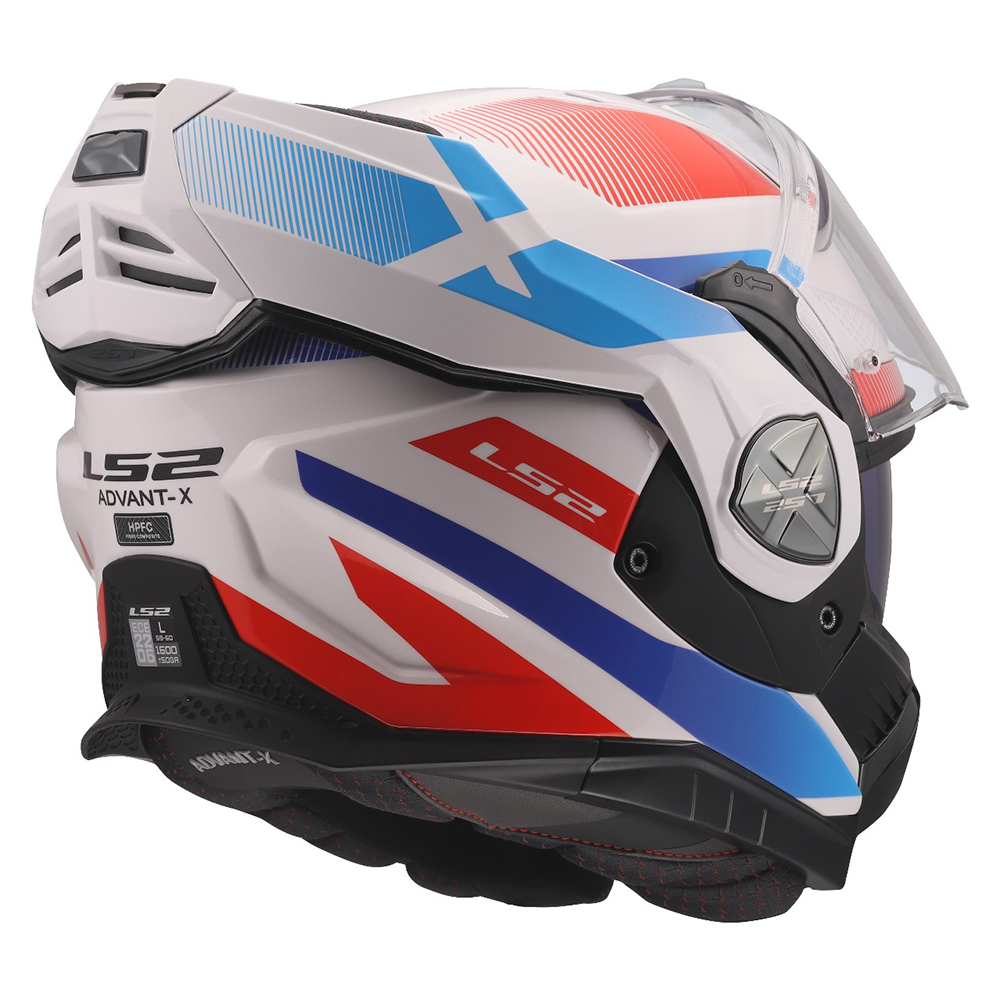 LS2 FF901 ADVANT X HELMET - NOVA WHITE BLUE RED - Image 12