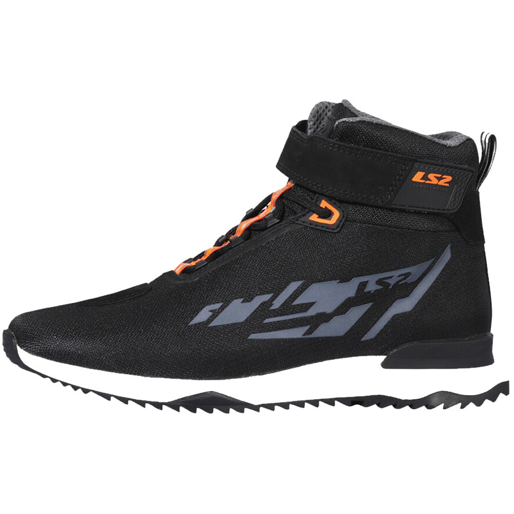 LS2 ACRUX MAN BOOTS - BLACK H-V ORANGE - Image 5