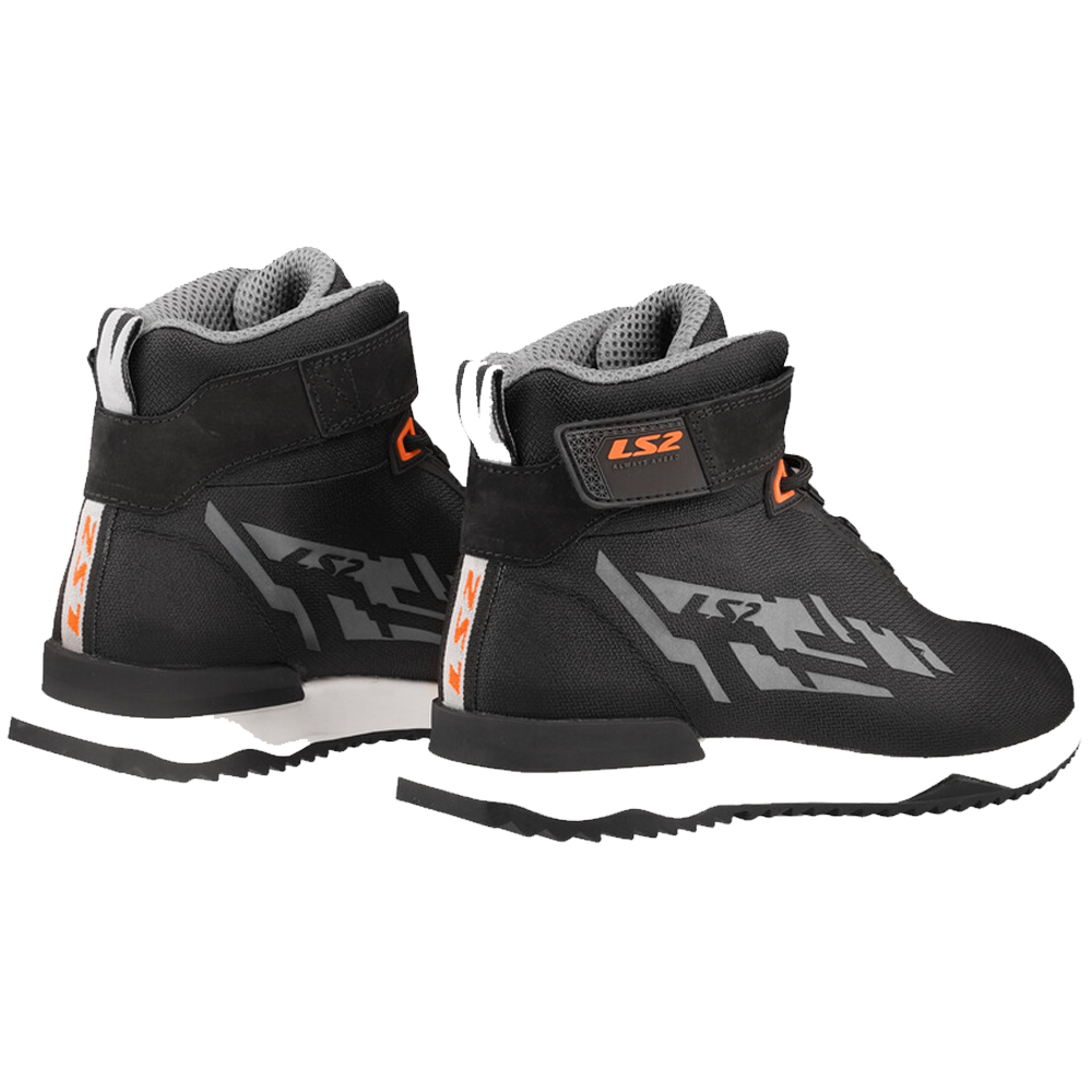 LS2 ACRUX MAN BOOTS - BLACK H-V ORANGE - Image 6