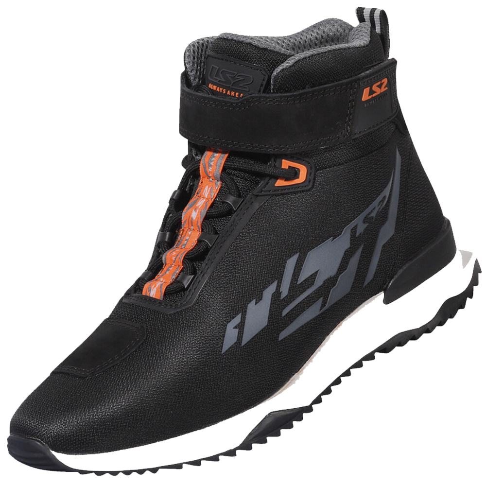 LS2 ACRUX MAN BOOTS - BLACK H-V ORANGE