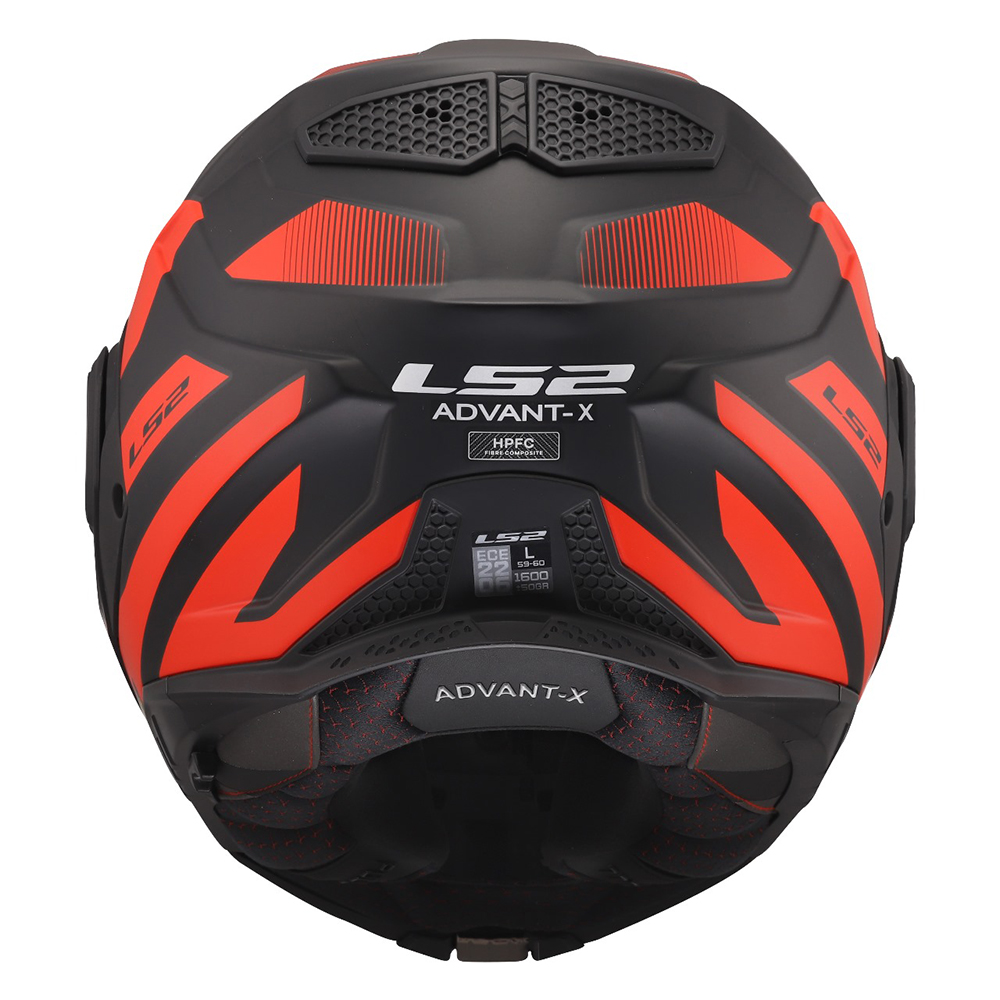LS2 FF901 ADVANT X HELMET - NOVA BLACK RED - Image 15
