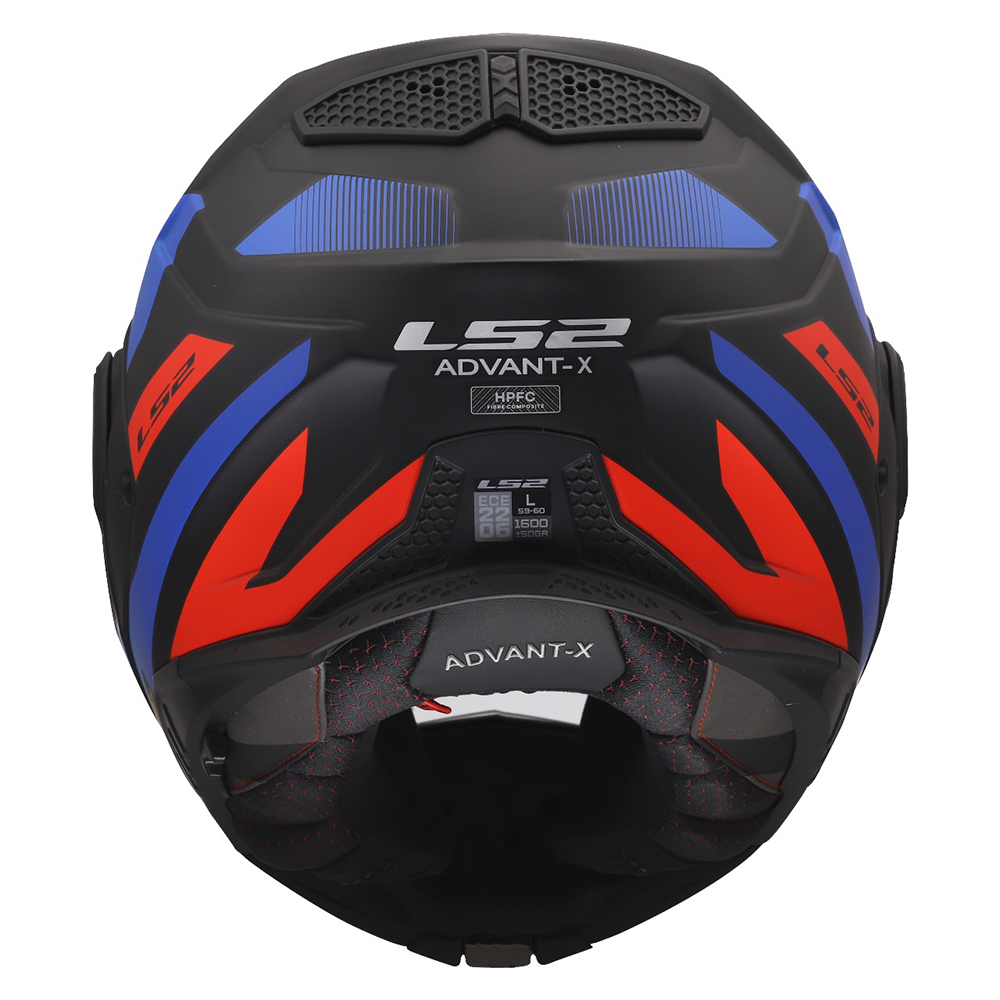 LS2 FF901 ADVANT X HELMET - NOVA BLACK RED BLUE - Image 16