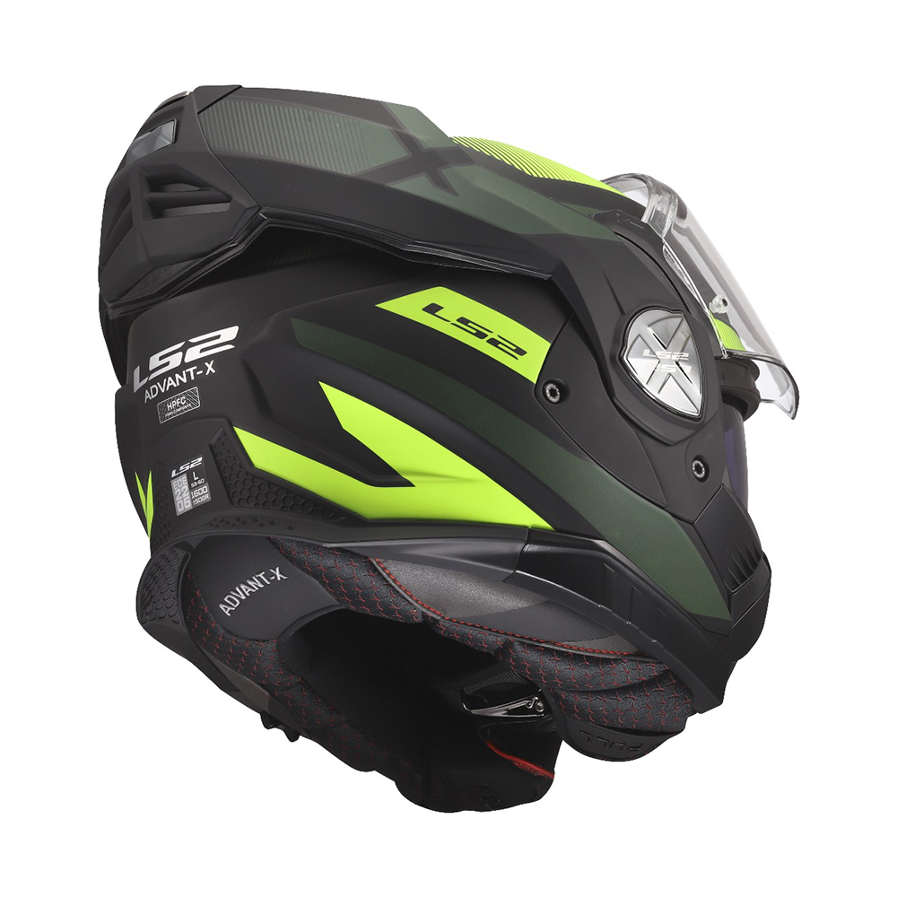 LS2 FF901 ADVANT X HELMET - NOVA BLACK H-V YELLOW - Image 14