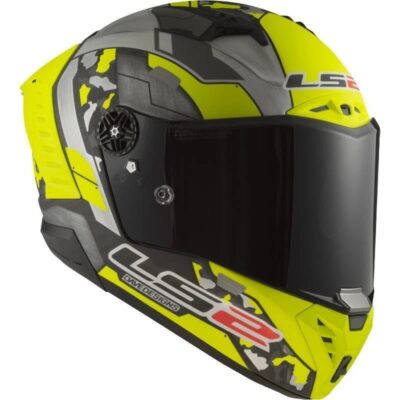LS2 FF805 THUNDER CARBON HELMET – SPACE H-V YELLOW GREY