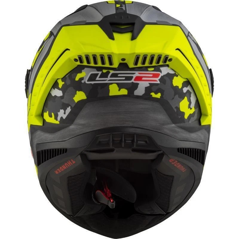 LS2 FF805 THUNDER CARBON HELMET - SPACE H-V YELLOW GREY - Image 5