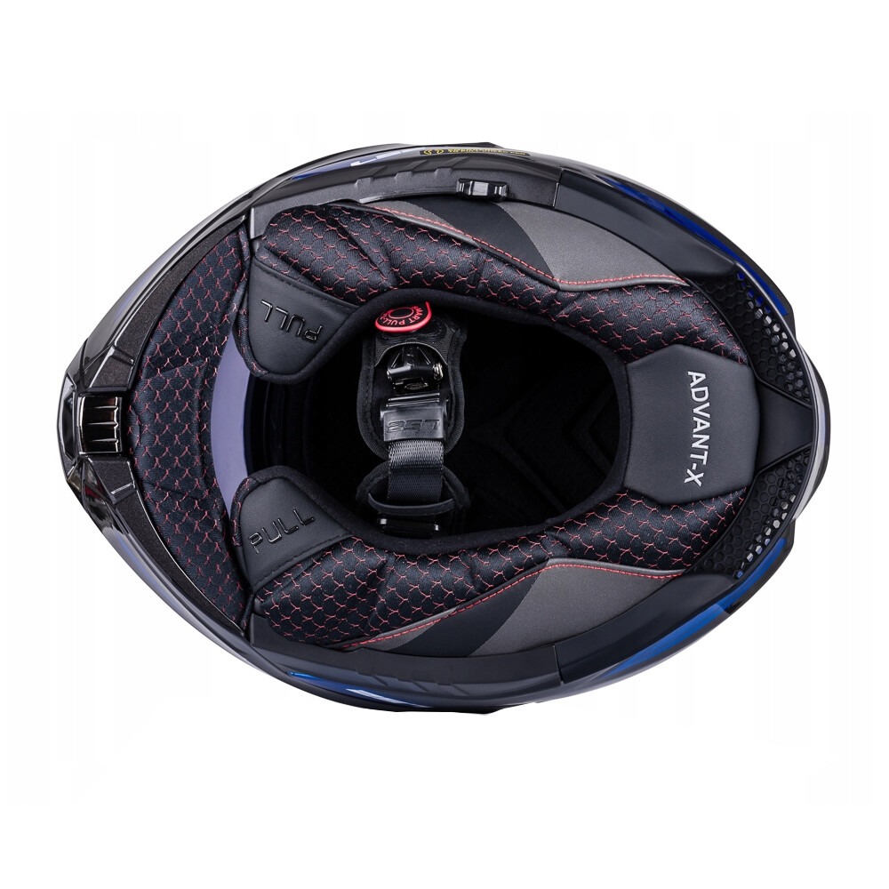 LS2 FF901 Advant X Helmet - SPECTRUM BLACK TITAN BLUE - Image 4