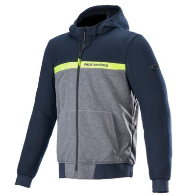 ALPINESTARS CHROME STREET MENS HOODIE – MELANGE BLACK/DARK NAVY/DARK GREY