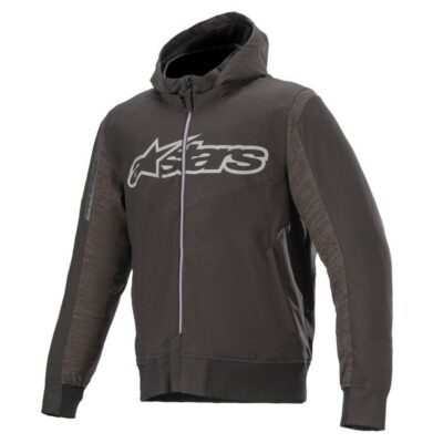 ALPINESTARS RHOD WINDSTOPPER MENS HOODIE – ASPHALT BLACK / MELANGE BLACK