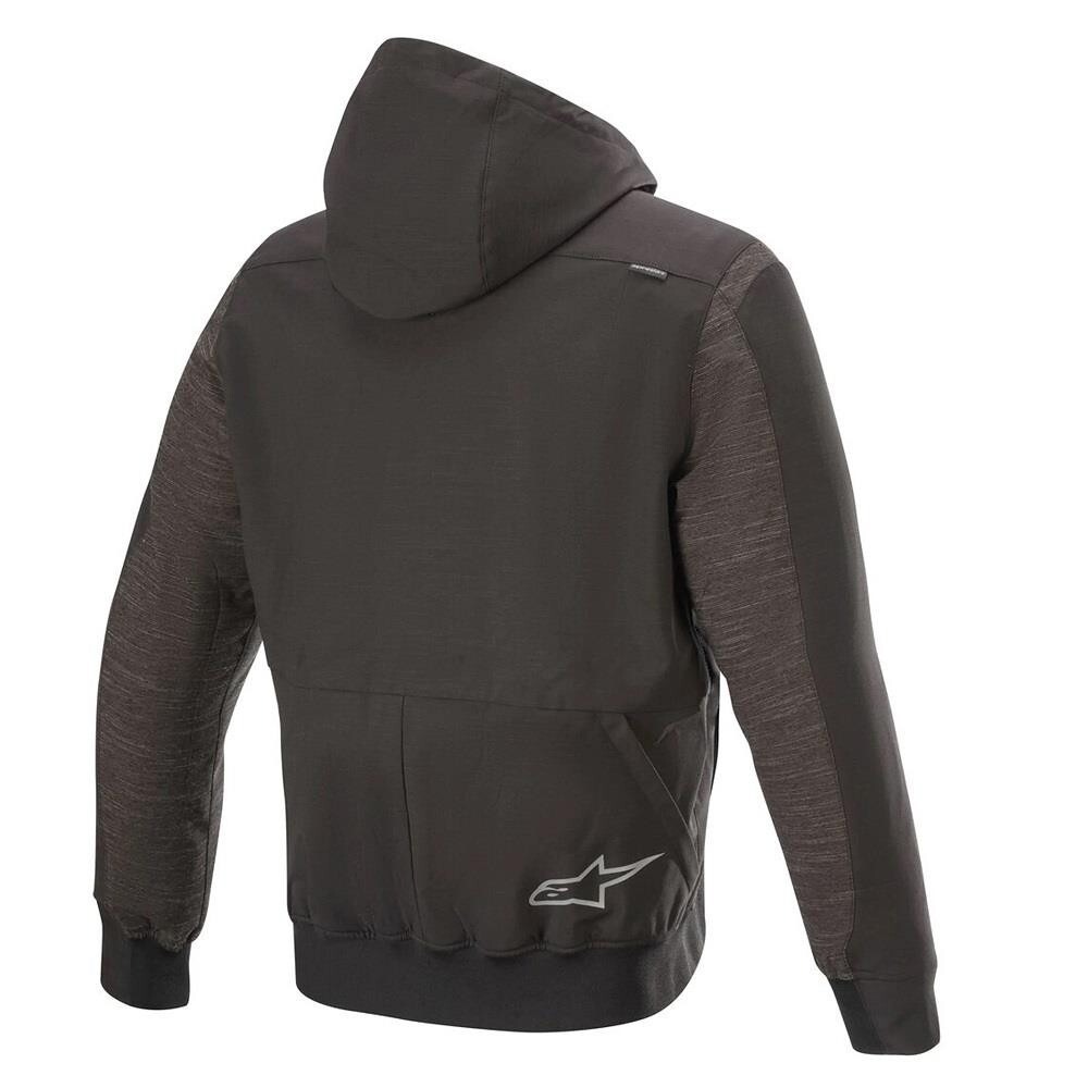 ALPINESTARS RHOD WINDSTOPPER MENS HOODIE - ASPHALT BLACK / MELANGE BLACK - Image 3
