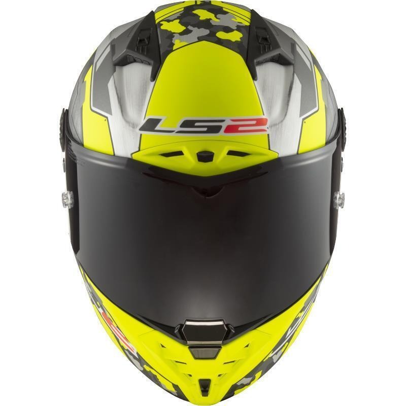 LS2 FF805 THUNDER CARBON HELMET - SPACE H-V YELLOW GREY - Image 4