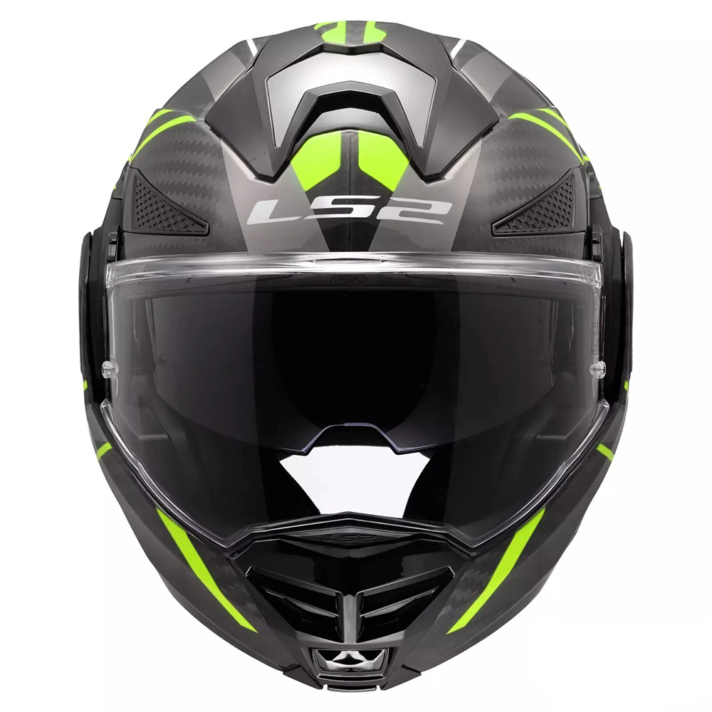 LS2 FF901 ADVANT X CARBON HELMET - FUTURE II YELLOW - Image 8
