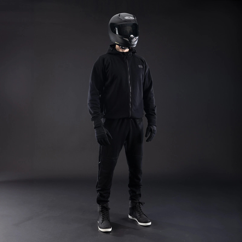 OXFORD ARMOURLITE LOCKON MENS HOODIE - BLACK - Image 9