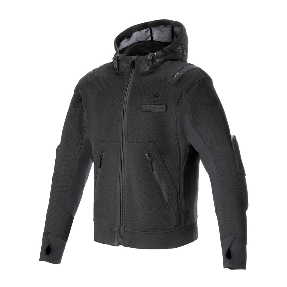 ALPINESTARS MOFLOW AIR TECH MENS HOODIE - BLACK / GREY - Image 2
