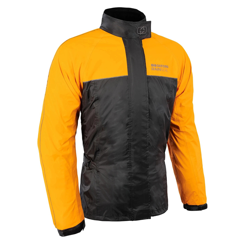 OXFORD RAINSEAL OVER JACKET - BLACK ORANGE