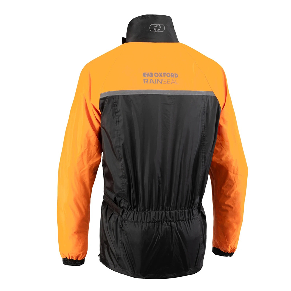 OXFORD RAINSEAL OVER JACKET - BLACK ORANGE - Image 3
