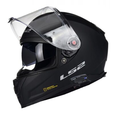 LS2 FF811 VECTOR II HELMET WITH CARDO INTERCOM – MATT BLACK