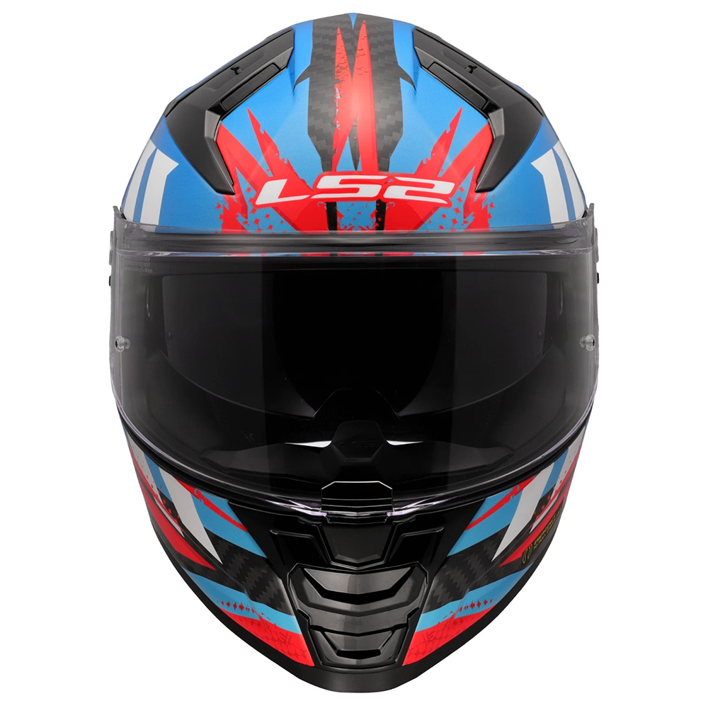 LS2 FF811 VECTOR II CARBON HELMET - TANTIC RED BLUE - Image 5