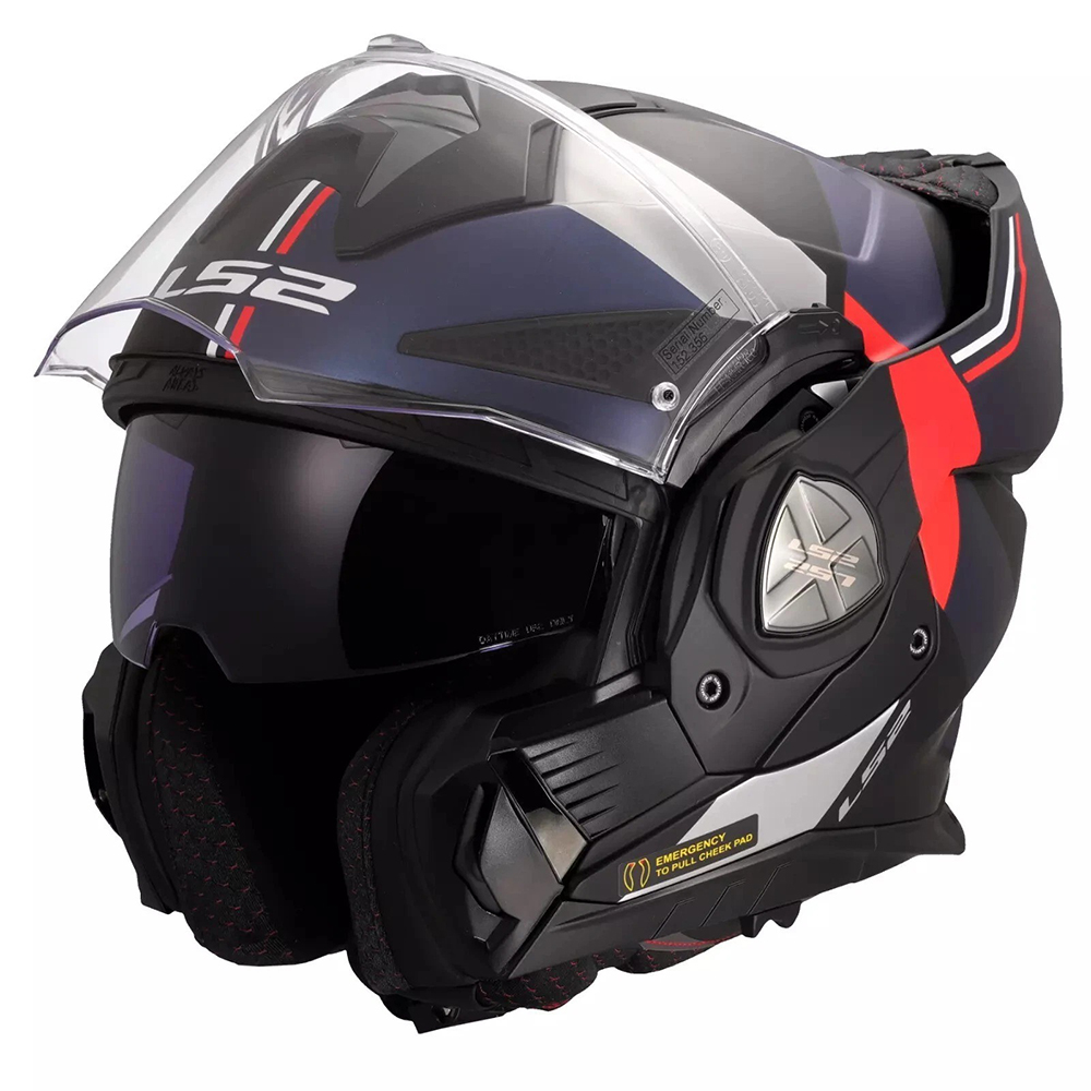 LS2 FF901 ADVANT X HELMET - ULTRA BLUE RED - Image 4
