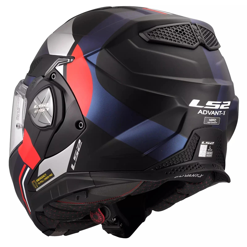 LS2 FF901 ADVANT X HELMET - ULTRA BLUE RED - Image 8