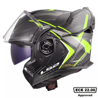 LS2 FF901 ADVANT X CARBON HELMET – FUTURE II YELLOW