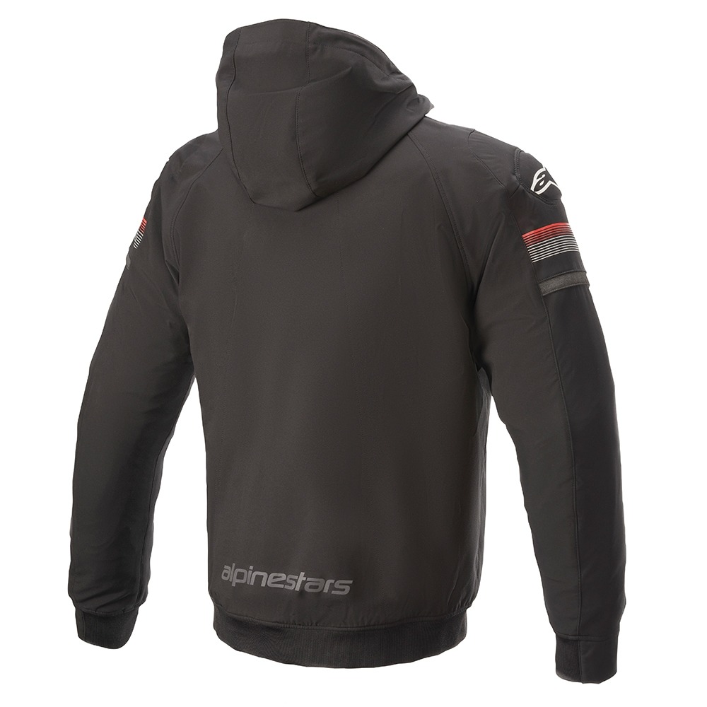 ALPINESTARS SEKTOR V2 TECH HOODIE - BLACK BRIGHT RED - Image 2