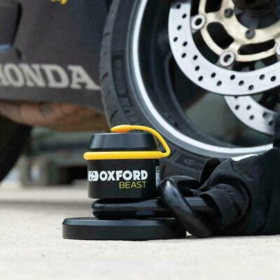 OXFORD BEAST MOTORCYCLE FLOOR LOCK STEEL