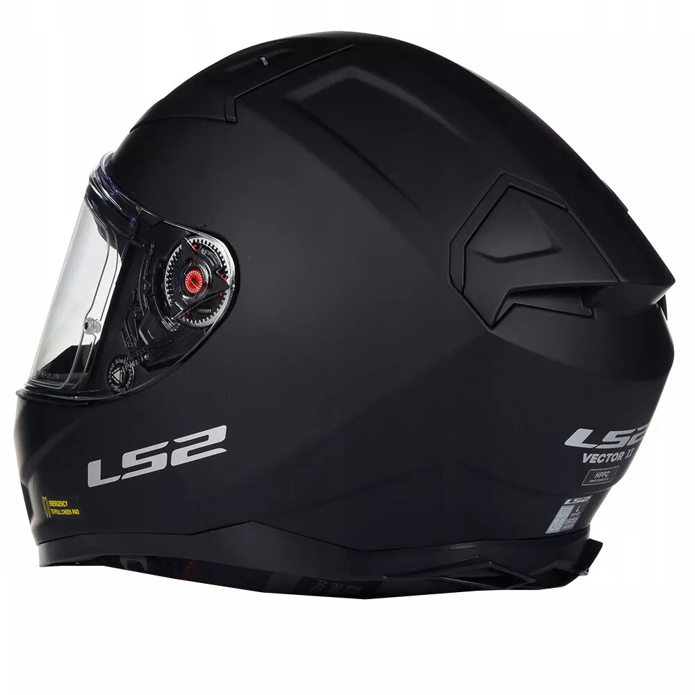 LS2 FF811 VECTOR II HELMET WITH CARDO INTERCOM - MATT BLACK - Image 4
