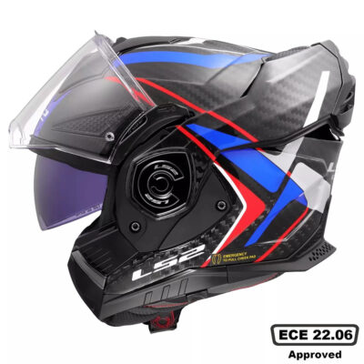 LS2 FF901 ADVANT X CARBON HELMET – FUTURE II WHITE BLUE