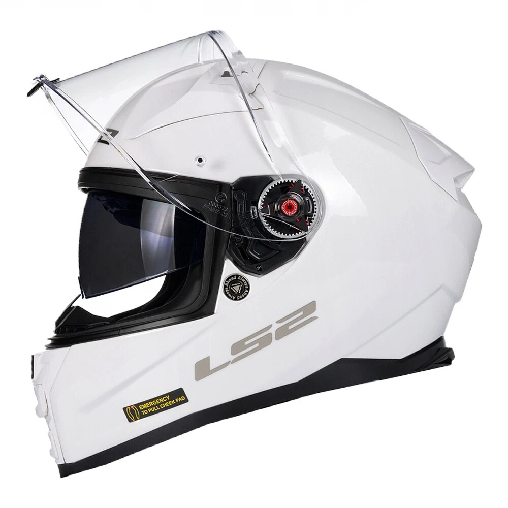 LS2 FF811 VECTOR II HELMET - GLOSS WHITE - Image 3