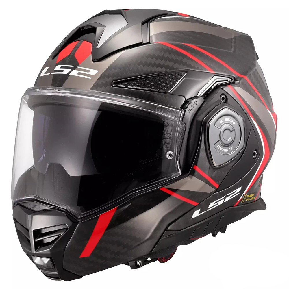 LS2 FF901 ADVANT X CARBON HELMET - FUTURE II RED