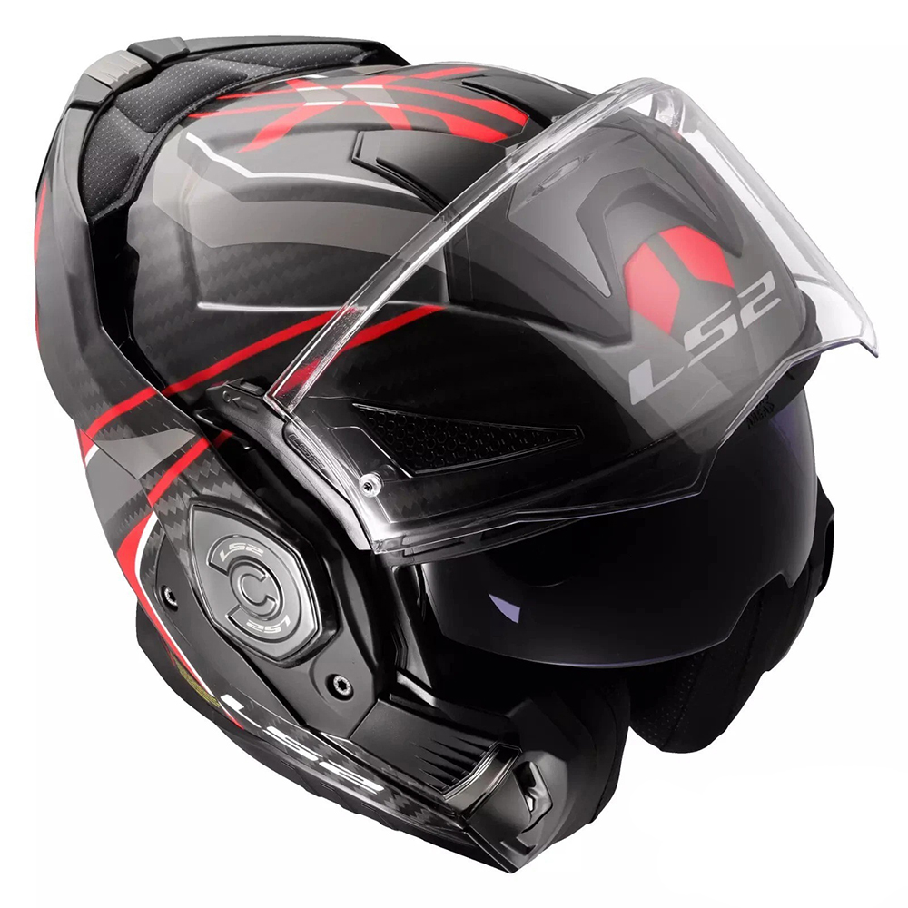 LS2 FF901 ADVANT X CARBON HELMET - FUTURE II RED - Image 5