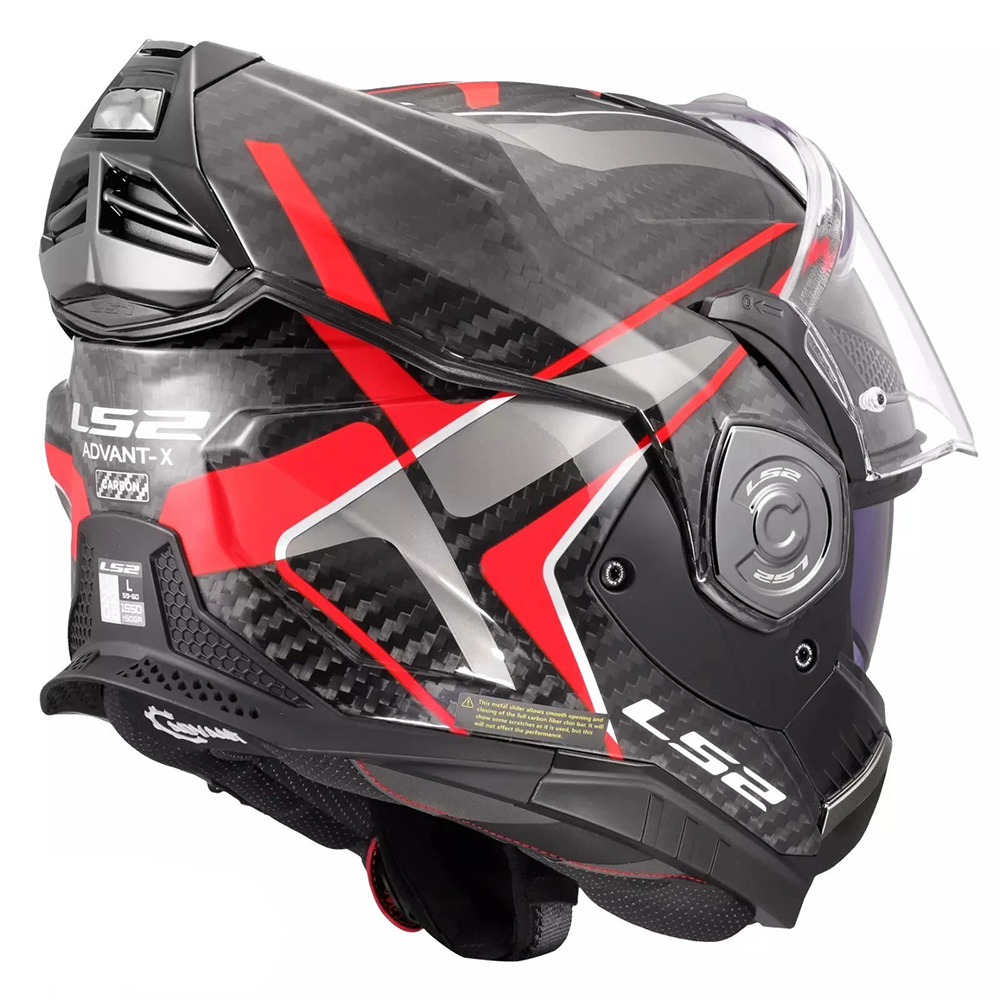 LS2 FF901 ADVANT X CARBON HELMET - FUTURE II RED - Image 7