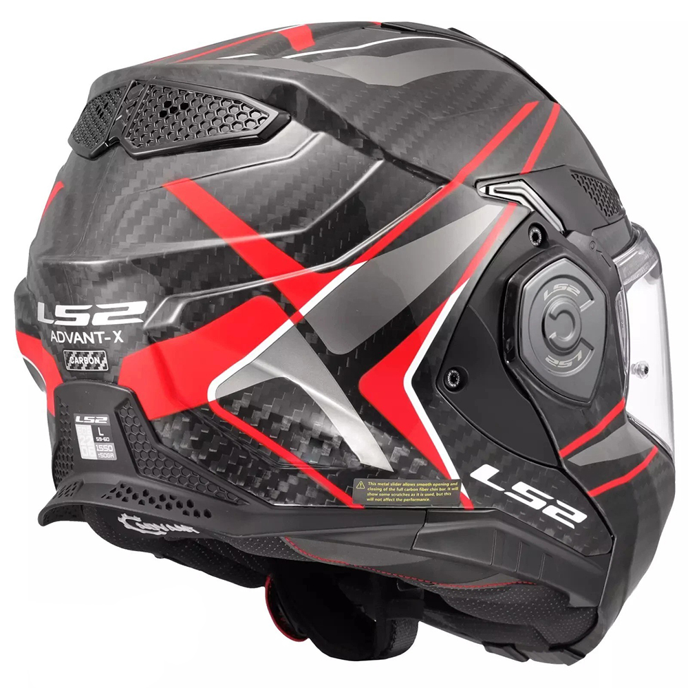 LS2 FF901 ADVANT X CARBON HELMET - FUTURE II RED - Image 9