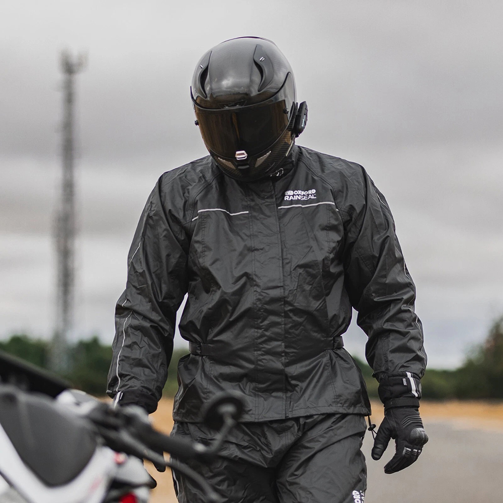 OXFORD RAINSEAL OVER JACKET - BLACK - Image 14
