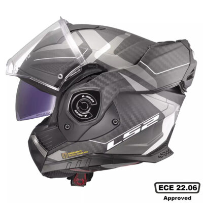 LS2 FF901 ADVANT X CARBON HELMET – HORIZON SILVER GREY