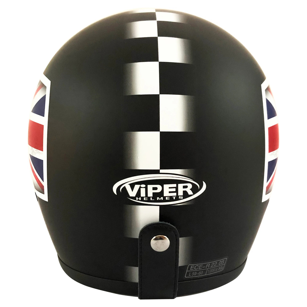 VIPER RS-05 SLIM OPEN FACE HELMET - UNION JACK MATT - Image 4