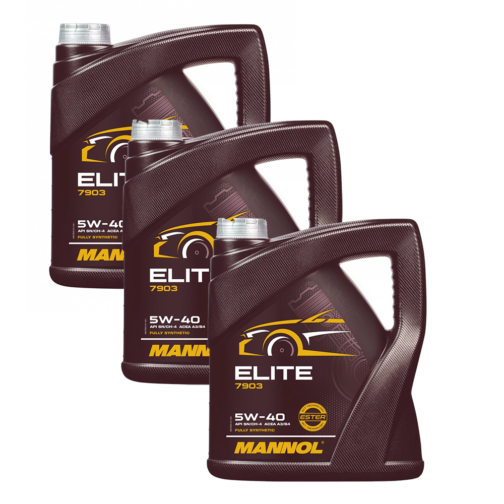 MANNOL ELITE 5W-40 A3/B4 FULLY SYNTHETIC ENGINE OIL - 5L - Image 2
