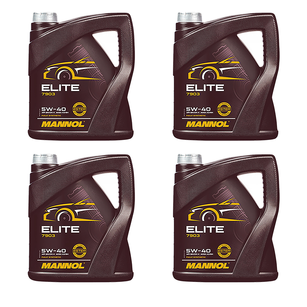 MANNOL ELITE 5W-40 A3/B4 FULLY SYNTHETIC ENGINE OIL - 5L