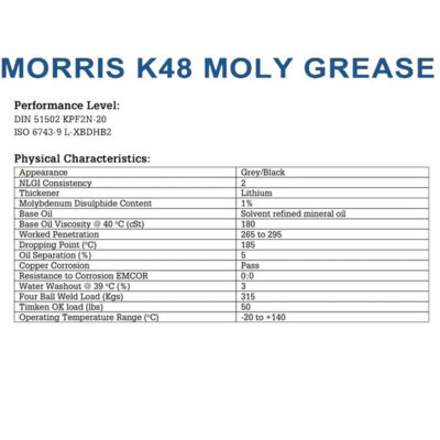 Morris Lubricants K48 Moly Grease – 500ml