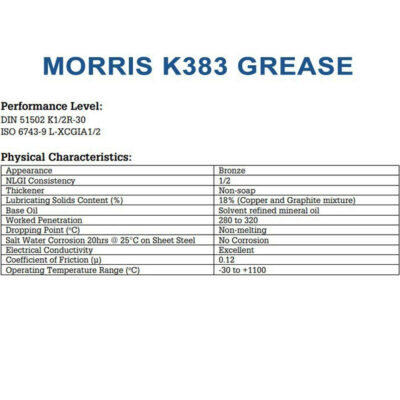 Morris Lubricants K383 Anti-Seize Compound – 500 ml