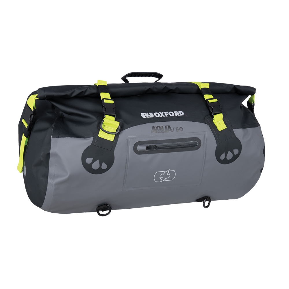 Oxford Aqua T-50 Roll Bag- Black/Grey/Fluo - Image 2