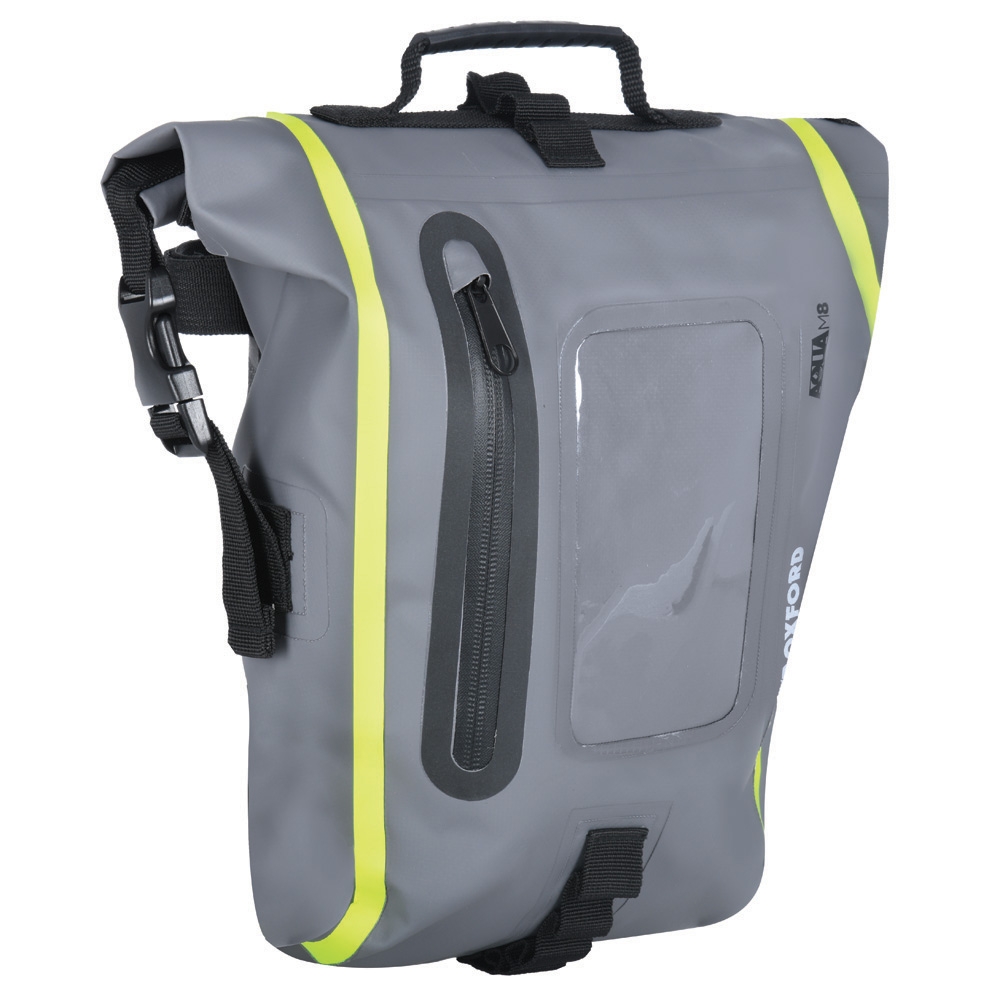 Oxford Aqua M8 Tank Bag Black/ Grey/ Fluo - Image 2