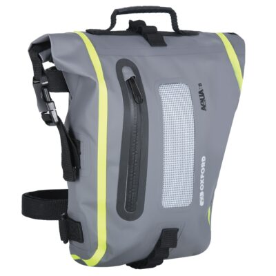 Oxford Aqua T8 Tail Bag – Black/Grey/Fluo