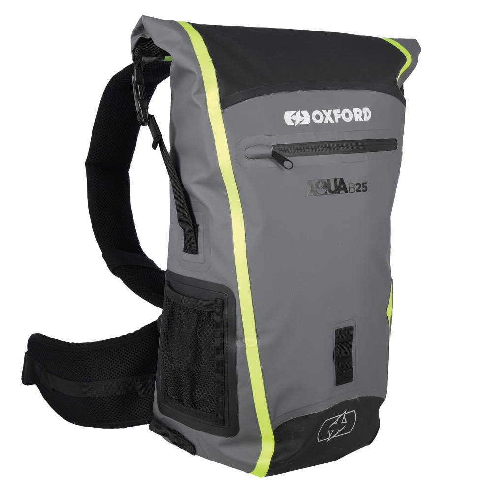 Oxford Aqua B-25 Hydro Backpack - Black/Grey/Fluo - Image 2