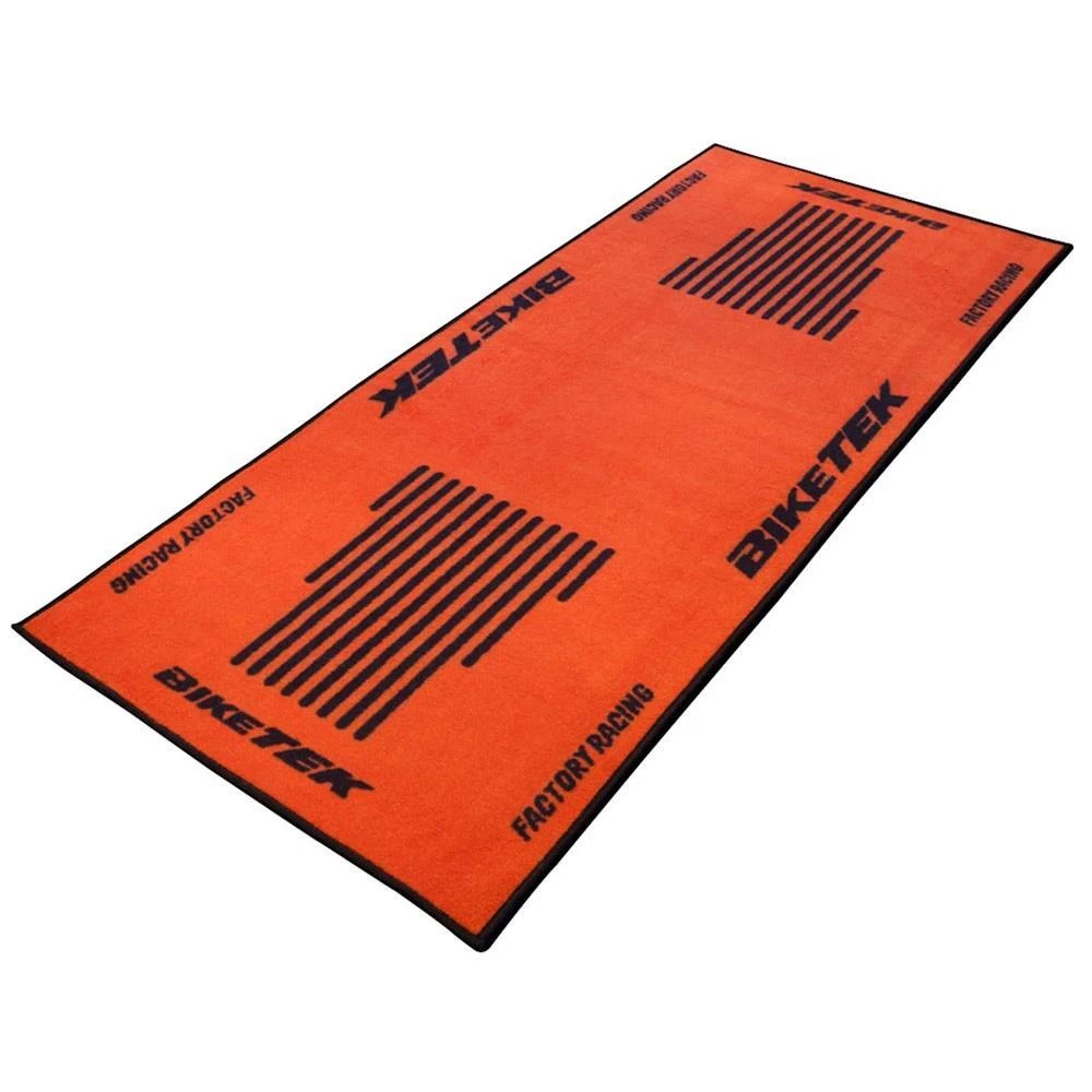 BIKETEK SERIES 3 ORANGE BLACK GARAGE MAT - 190 X 80cm