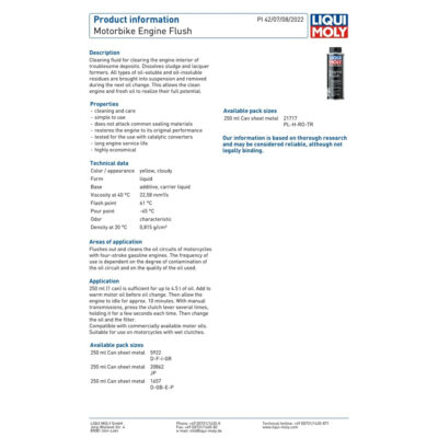 LIQUI MOLY MOTORBIKE ENGINE FLUSH – 250ML