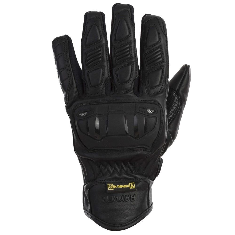 RAYVEN ROCKLAND MENS LEATHER GLOVES - BLACK - Image 3