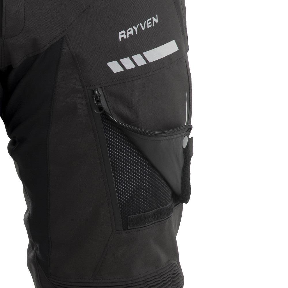 RAYVEN ROAD MENS WATERPROOF PANTS - BLACK - Image 4