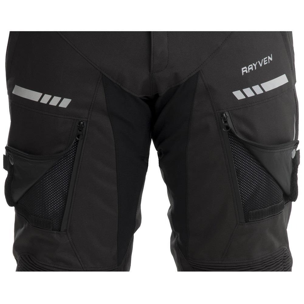 RAYVEN ROAD MENS WATERPROOF PANTS - BLACK - Image 5