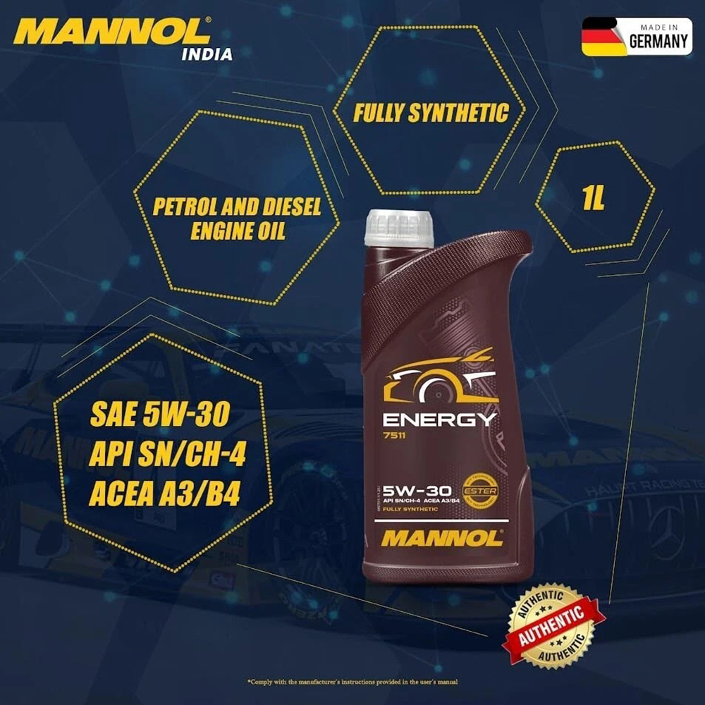 MANNOL ENERGY 5W-30 FULLY SYNTHETIC ENGINE OIL - 5L - Image 11